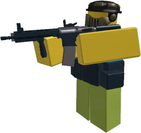 Download Borderline Player Roblox Noob With Gun Png Pointing Gun Png