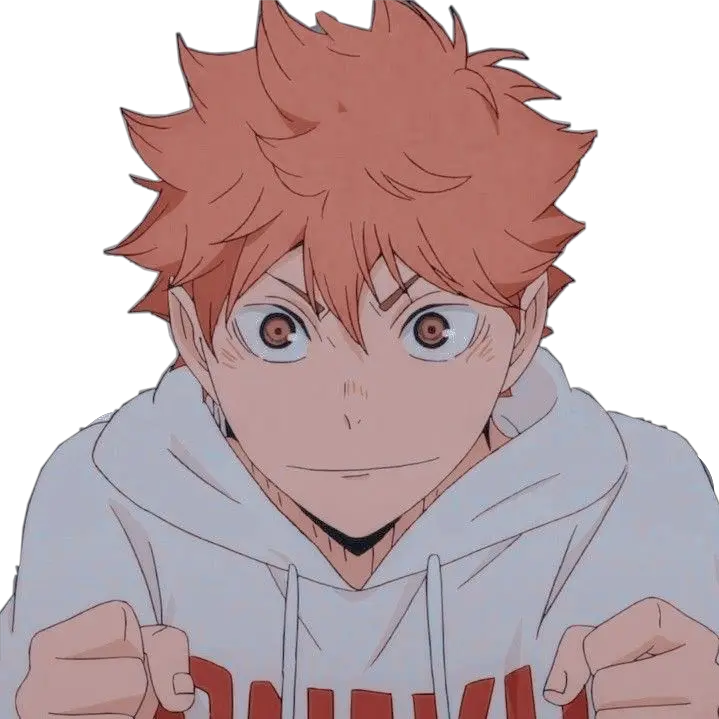 Popular And Trending Animeboy Stickers Anime Character Gesicht Haikyuu Hinata Png Aesthetic Anime Boy Icon