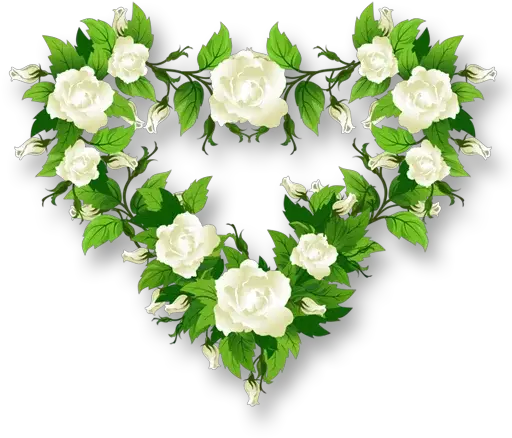 Rose Heart Png Transparent Image Rosas Brancas Em Png Rose Heart Png
