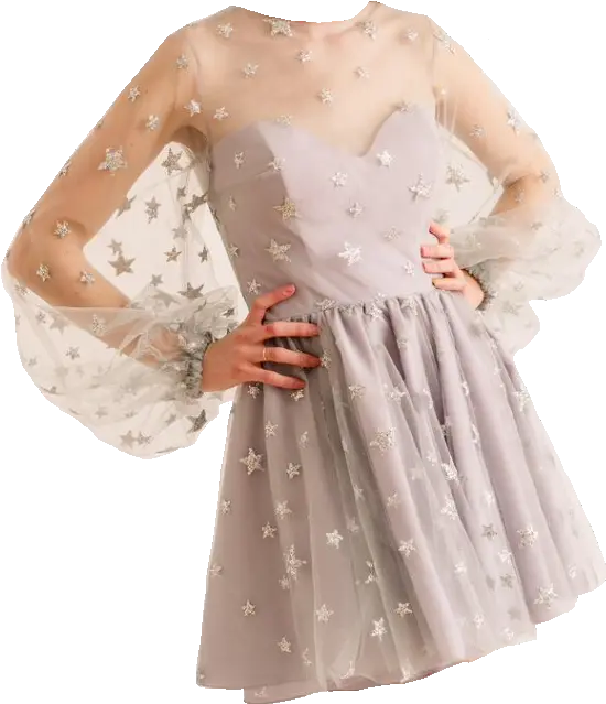 Flouncy Star Dress Teuta Dress Png Woman In Dress Png