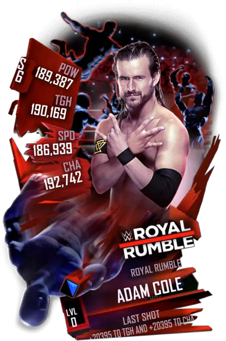 Adam Cole Wwe Supercards Roya Rumble Png Adam Cole Png