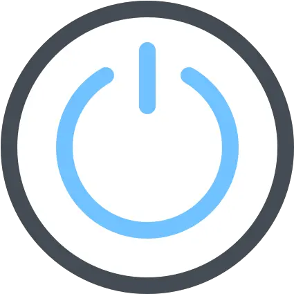 Power Off Button Icon In Pastel Style Png