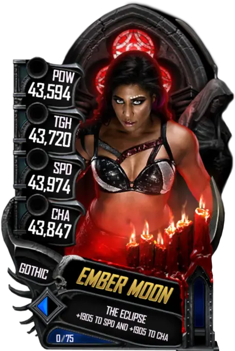 Ember Moon Wwe Supercard Gothic Seth Png Ember Moon Png