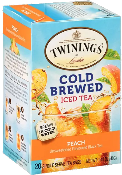 Peach Cold Brewed Twinings English Classic Cold Brewed Tea Png Peach Transparent