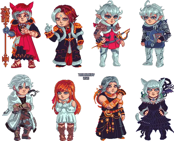 Ffxiv Characters Pixeljointcom Fictional Character Png Ffxi Icon