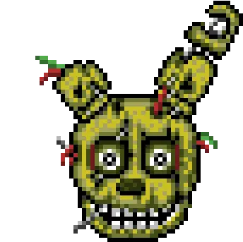 Fnaf Heads By Funtime Crew Pixilart Springtrap Purple Guy Pixel Png Fnaf Mangle Icon