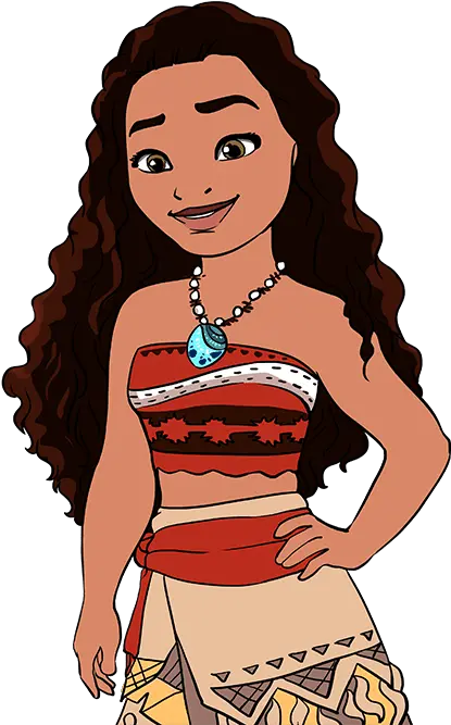 How To Draw Moana Really Easy Drawing Tutorial Moana Drawing Transparent Png Moana Characters Png