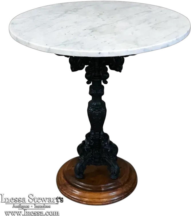 19th Century Cast Iron Marble Top Café Marble Top Square Cafe Tables Png Cafe Table Png