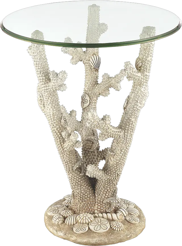 Coral Reef End Table U2013 Bronze Lady Home Furnishings Glass Coffee Table Png Coral Transparent