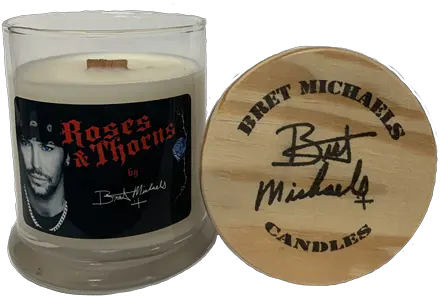 Bret Michaels Roses U0026 Thorns Candle Medium Jar Jar Candle Holder Png Thorns Icon