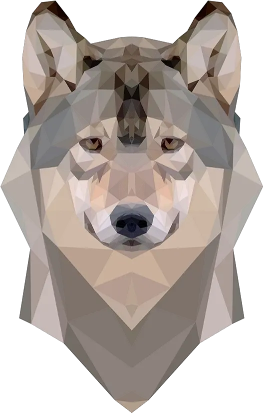 Geometric Wolf Triangular Png Animal Vector Art Geometric Png Wolf Face Png