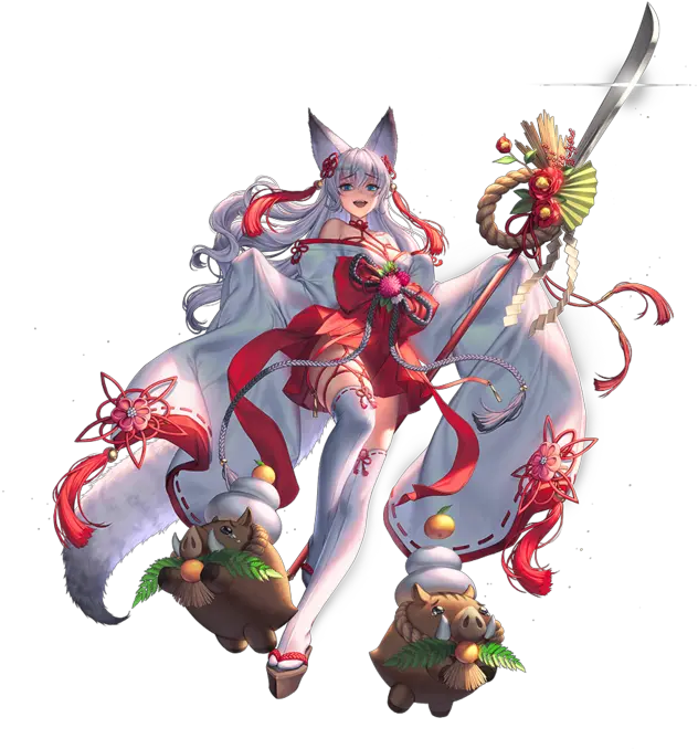 Summon Results Kagura Werewolf Destinychildglobal Destiny Child Dancing Maiden Werewolf Png Werewolf Transparent