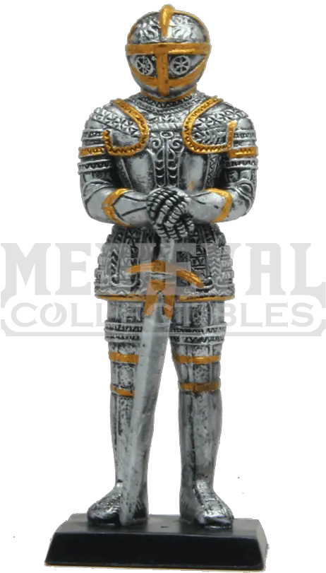 Download Medieval Knight Resting 4 Inch Knight Resting On Sword Png Knight Sword Png