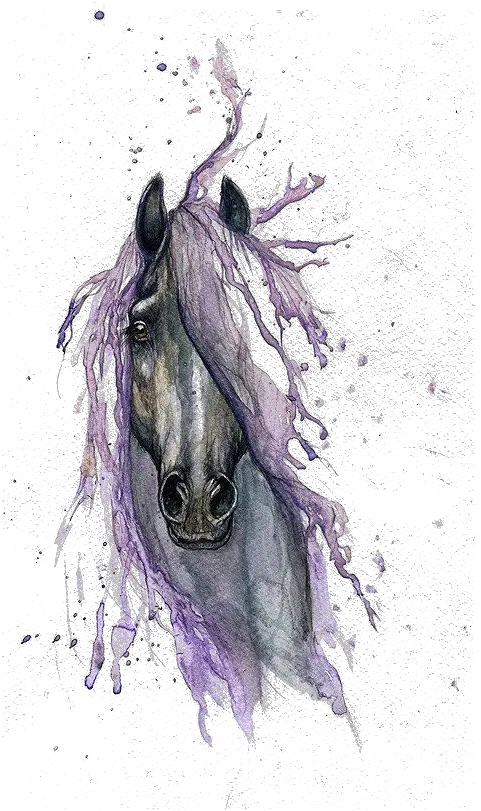 Download Watercolor Tattoo Horse Painting Drawing Hq Image Horse Watercolor Tattoo Png Horse Clipart Png