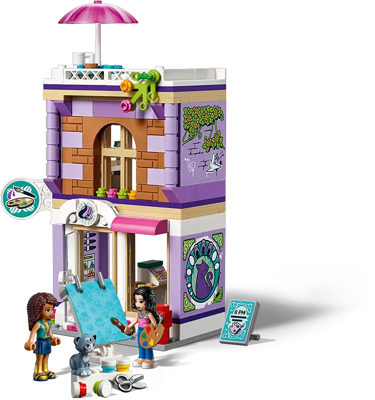 Lego Friends Lego Friends Emmas Art Studio Png Lego Friends Logo