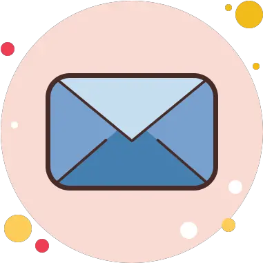 Mail Icon In Circle Bubbles Style Discord Icon Aesthetic Png Email In Circle Icon Vector