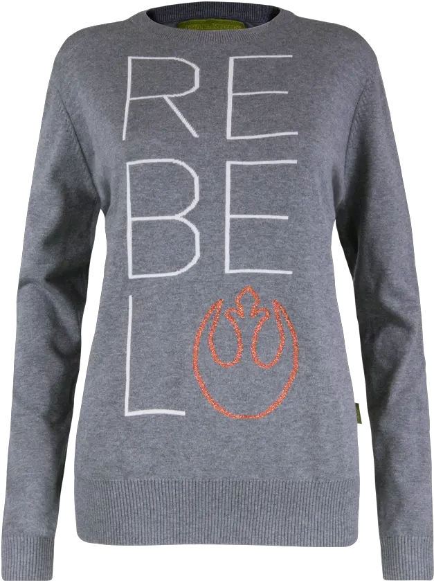 For Fans By Fansstar Wars Rebel Text Logo Shine Sweater Png Starwars