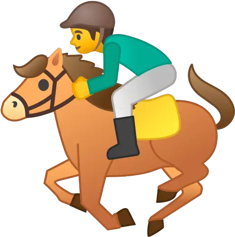 Horse Racing Emoji Meaning With Pictures From A To Z Emoji Png Horse Riding Icon