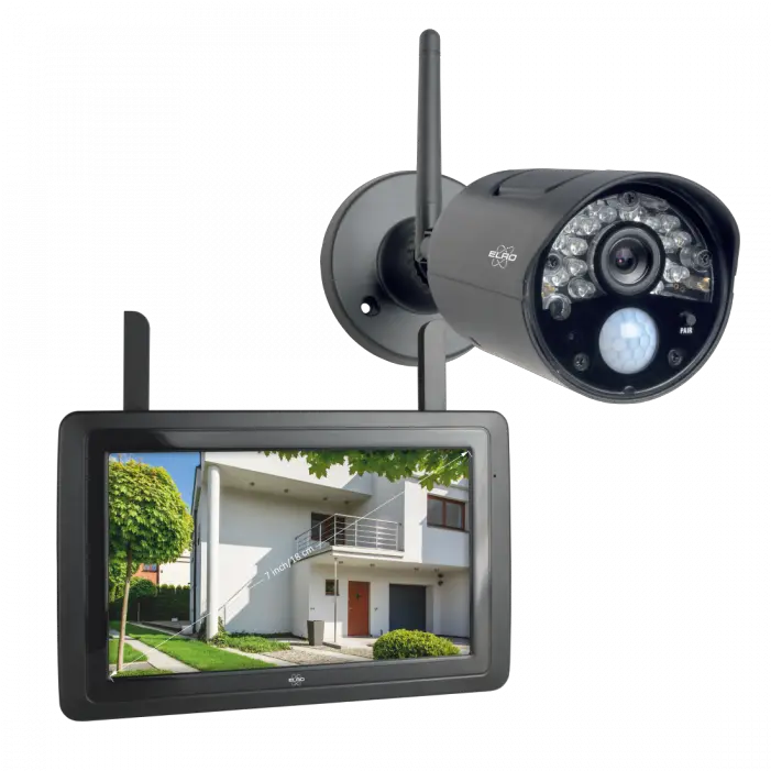 Wireless Security Camera Set With 7 Elro Cz60rips Ip Camera Set Png Camera Screen Png