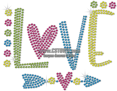 Lovely Love Arrow Neon Rhinestud For Children Cstown Girly Png Neon Arrow Png