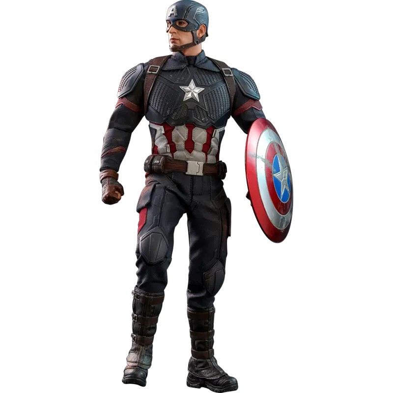 Captain America 16 Scale Figure By Hot Toys Captain America Action Figure Png Captain America Logo Png