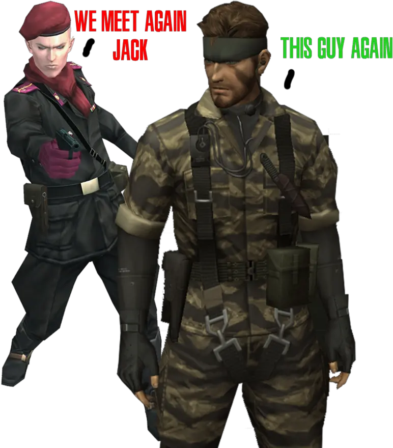 Download Hd Naked Snake Vs Revolver Ocelot Metal Gear Metal Gear Solid 3 Naked Snake Png Metal Gear Solid Png