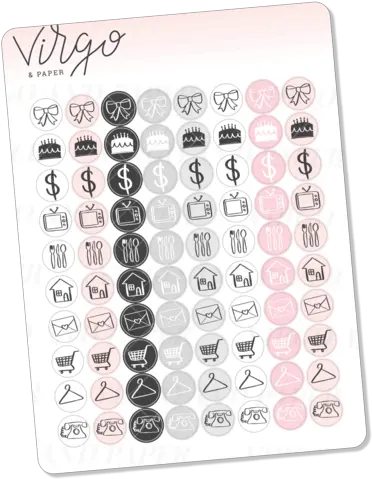 All Stickers U2013 Tagged Iconsu2013 Virgo And Paper Llc Dot Png Mini Icon