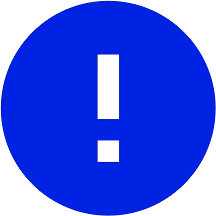 Blue Warning Symbol Mark Dot Png Exclamation Mark Icon Png