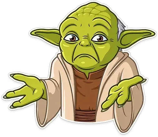 Master Yoda Whatsapp Stickers Stickers Cloud Yoda Sticker Whatsapp Png Yoda Transparent