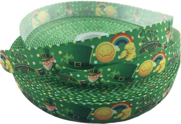 St Patricks Day Grosgrain Ribbons Storage Basket Png Pot Of Gold Png