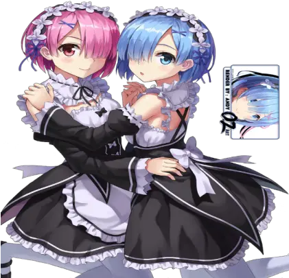 Rem And Ram Roblox Rem Hair Png Rem Png