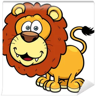 Lion Cartoon Wall Mural Pixers Png