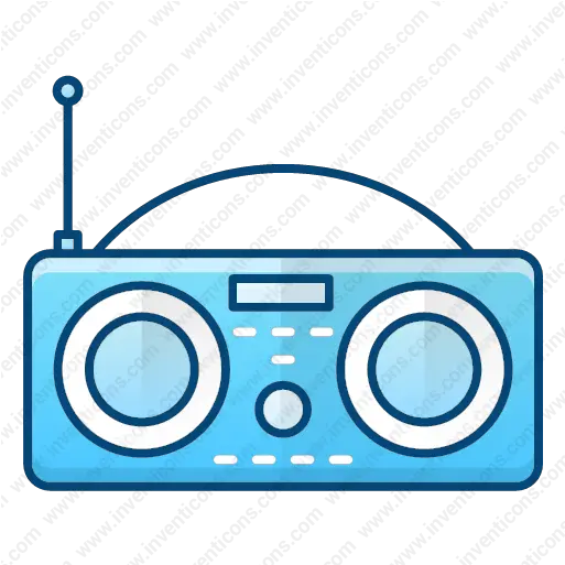 Download Radio Vector Icon Inventicons Girly Png Boom Box Icon