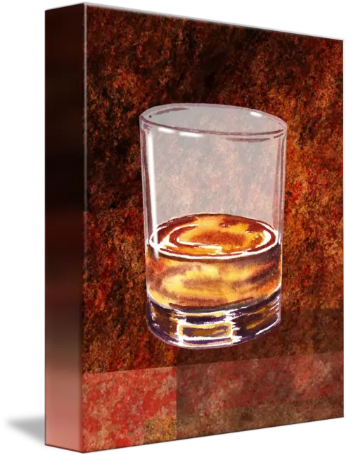 Whiskey Glass Decorative Painting By Irina Sztukowski Whiskey Glass Painting Png Whiskey Glass Png