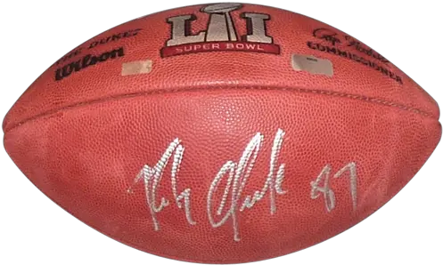 Rob Gronkowski Autographed Ball Super Bowl Li U2013 U2013 Radtke Png Rob Gronkowski Png