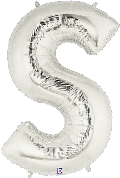 Silver Letter S Foil Balloon Letters Letter Balloons Silver A Png Silver Balloons Png