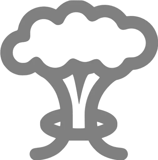 Gray Mushroom Cloud Icon Vector Mushroom Cloud Png Mushroom Cloud Transparent