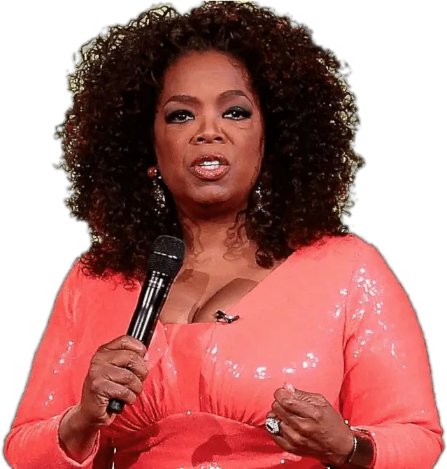 Oprah Winfrey With Microphone Transparen 122705 Png Transparent Oprah Winfrey Png Microphone Transparent Background