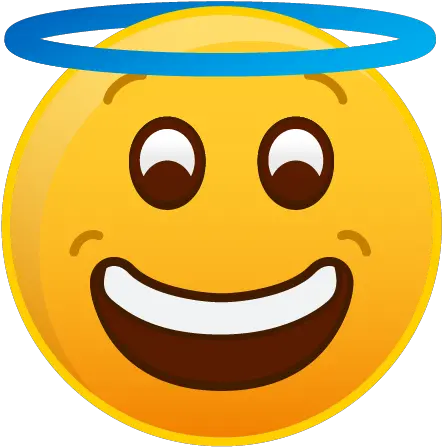 Angel Emoji Behave Smiley Png Angel Emoji Png