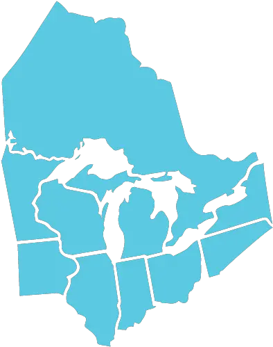 Pollinator Conservation Resources Great Lakes Region Great Lakes States Png Michigan Outline Transparent