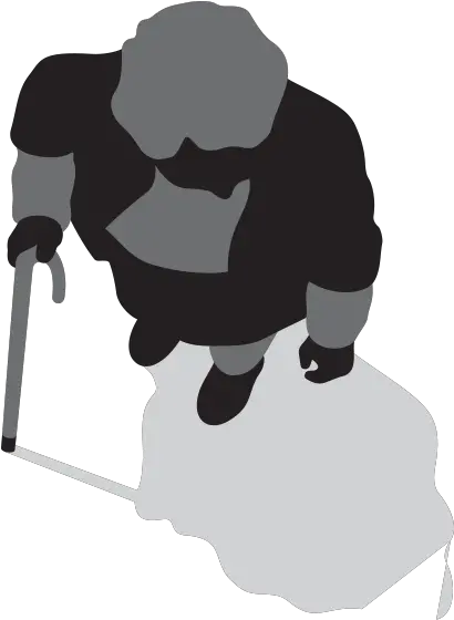 An Older Person Walking With A Stick Person 1200x1200 Ice Hockey Equipment Png Walking Person Png