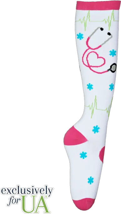 Think Medical Ua White Icons Compression Socks One Size Na Girly Png Ua Icon