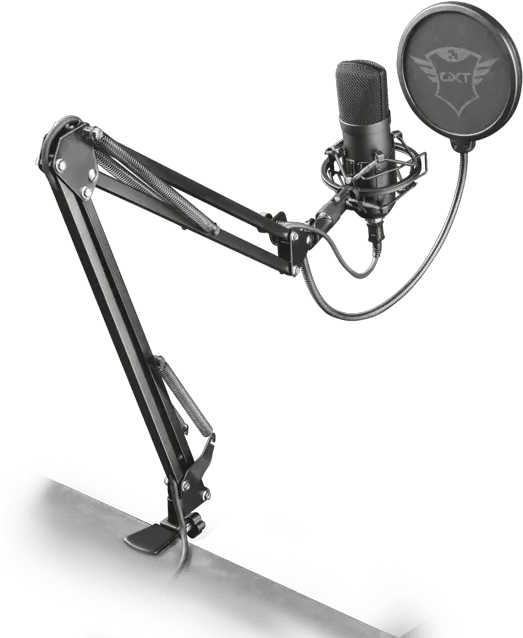 Gxt 252 Emita Plus Streaming Usb Black Microphone Microfono Streaming Png Studio Mic Png