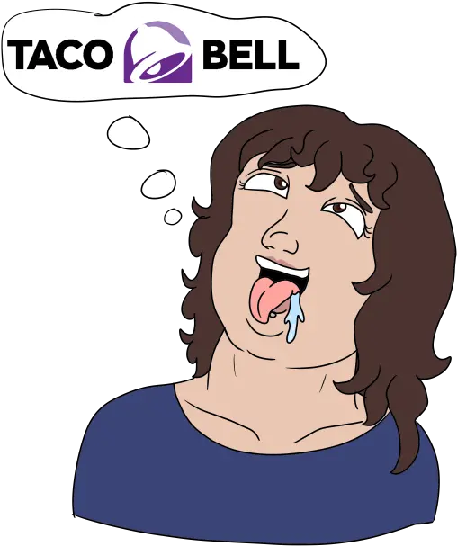 Taco Bell Ahegao Shitpost By Manda Tee Fur Affinity Cartoon Png Ahegao Transparent