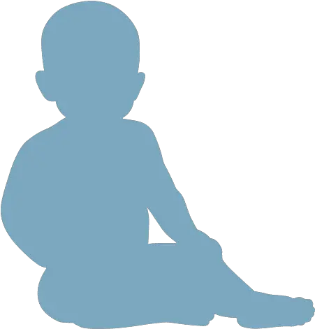 Child Sitting Silhouette Baby Vector Logo Png Child Silhouette Png