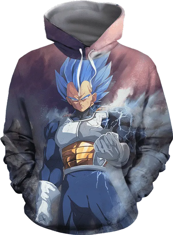 Dragon Ball Z Vegeta Cool Saiyan Prince Super Epic Hoodie Png Transparent Background