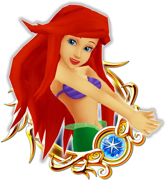 Kingdom Hearts Transparent Png Image Ariel In Kingdom Hearts Kingdom Hearts Transparent
