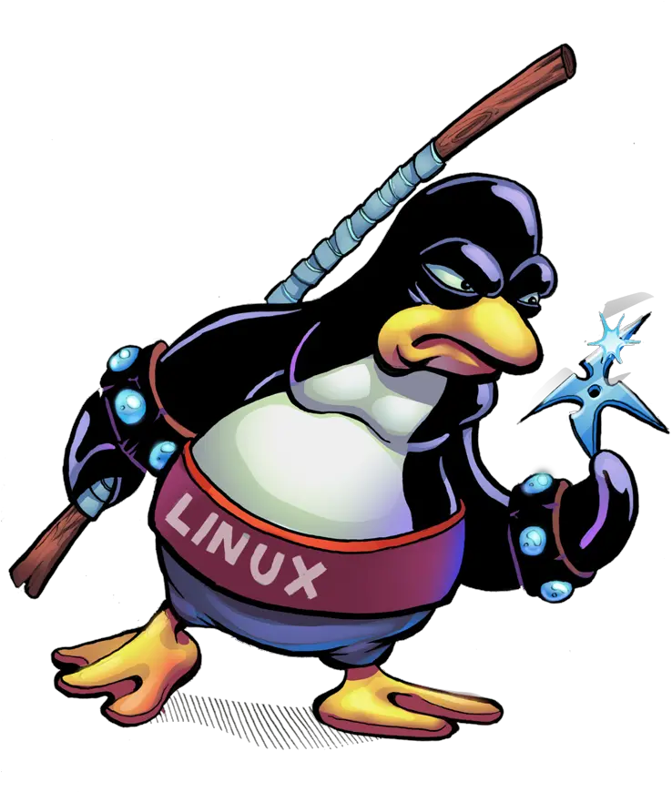 Download Free Tux Kernel Systemd Linux Ninja Block Icon Linux Ninja Png Ninja Icon