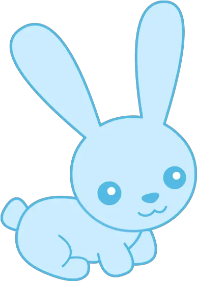 Blue Bunny Clipart Cute Rabbit Clipart Black And White Png Bunny Clipart Png