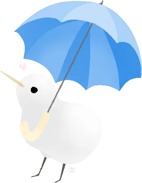 Albino Kiwi Holding A Umbrella Pokécharms Umbrella Png Kiwi Bird Png